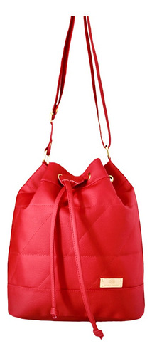 Bolso Mujer Dama Niña Bolsa Manos Libres Marca Karla Chacon Color Rojo