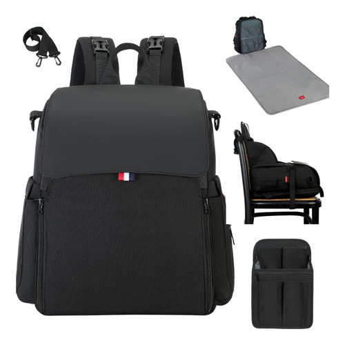 Gillygro Kit De Mochila Para Paales, Negro, Estndar, Mam/pap