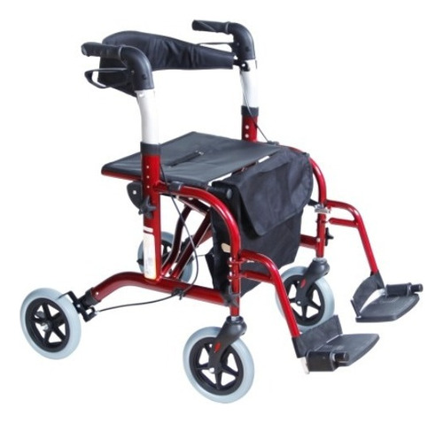 Andadera Rollator Plegoo Travel Aluminio Reactiv