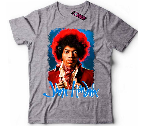 Remera Jimi Hendrix 13 Rock Premium Digital Stamp Dtg Print