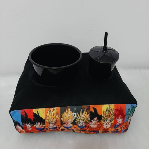 Presente Anime Adolescente Almofada De Pipoca Dragon Baal Z Cor Preta
