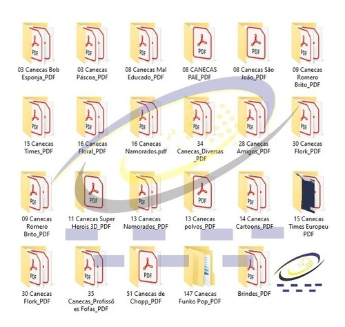 Pack 470 Artes Para Canecas Só Em Pdf Prontas Para Impressão