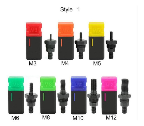 . 3 Peças De Aço Métrico M8 M10 M12 Mão Rebite Porca