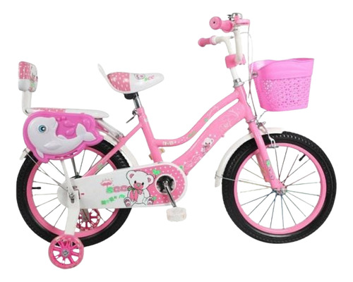 Bicicleta Aro 16 Infantil Con Ruedas De Aprendizaje Lindas