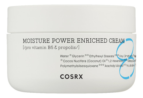Cosrx. Hydrium Moisture Power Enriched Cream, Crema Diaria 