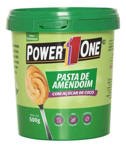 Pasta De Amendoim 500g Power1one