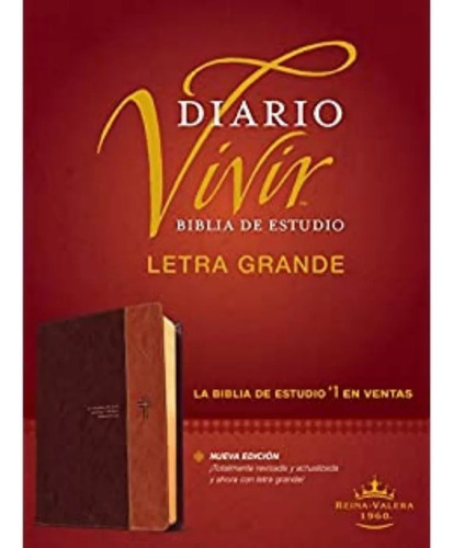 Biblia De Estudio Diario Vivir Rvr60 Sentipiel Letra Grande