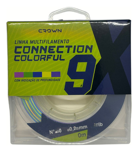 Linha Multifilamento Crown Connection 9x Colorfull 0,26mm
