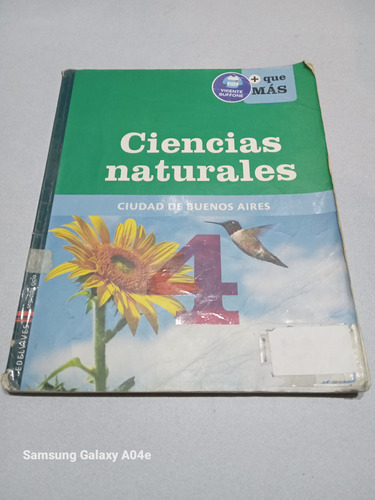 Libro Ciencias Naturales 4. Edelvives, + Que Más. Caba