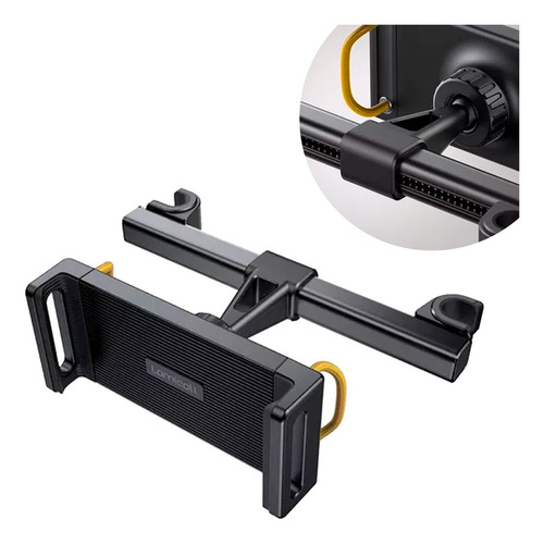 Lamicall Soporte Reposacabezas De Auto Para Celulares Y Tablet Compatible Con Dispositivos De 4.7 A 12.9 Pulgadas, iPad Pro, iPad Air, iPad Mini, Samsung Tab, Switch, Kindle, iPhone