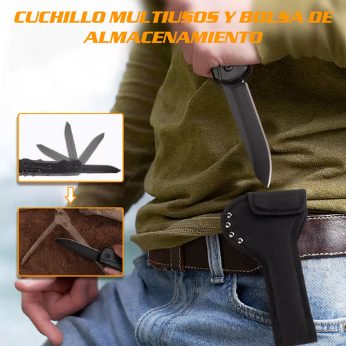 Hacha Martillo Y Cuchillo Multiherramienta Acero Inoxidable