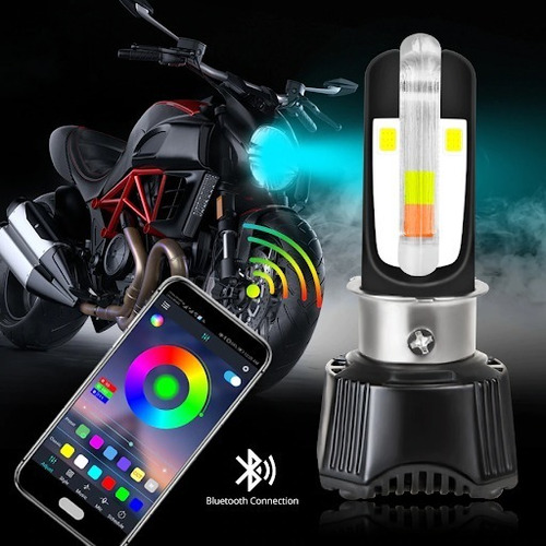 Led Hyperled Motocicleta Colores Bluetooth