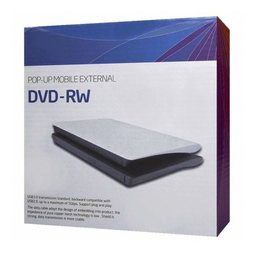 Imagem 4 de 4 de Driver Gravador Leitor Dvd Externo Usb 3.0 Portátil Dg-300