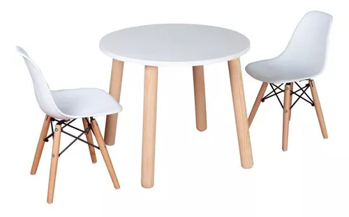 Mesa y 2 sillas infantiles de diseño Duduk