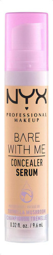 Corrector facial tubo NYX Professional Makeup Bare With Me Concealer Serum tono beige-4 para piel todo tipo de piel
