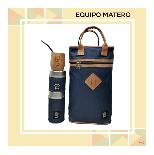 Imagen 7 de 9 de Equipo De Mate Set Matero | Bolso + Latas + Mate | Yuco