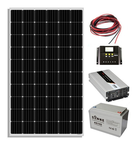 Kit Solar Fotovoltaico 2000w Paneles Regulador Inversor