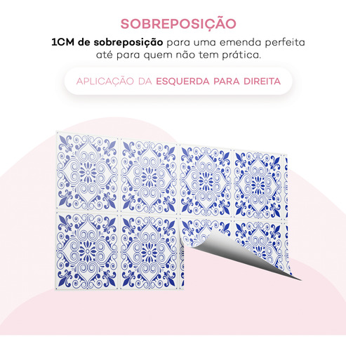 Papel De Parede Lavável Cozinha Petala Mosaico Colorido 5m