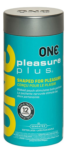 Condones One Pleasure Plus 12 Unidades En Funda Plateada