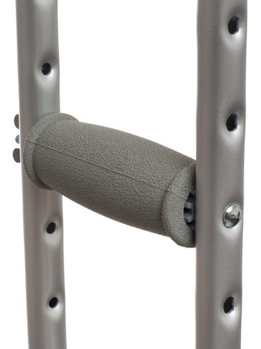 Muletas Axilares Ajustables De Aluminio Jl925l - Movinter Color Gris Claro