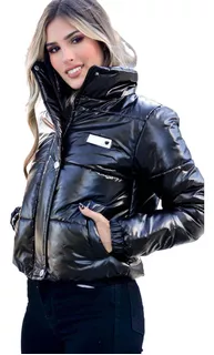 Campera Mujer Inflable Chaqueta Dama Metalizada Impermeable