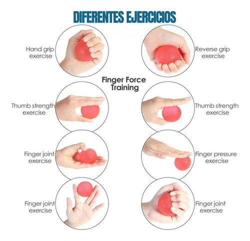 Pelotas De Gel Forma Huevo Rehabilitación Ejercicio 3pzas