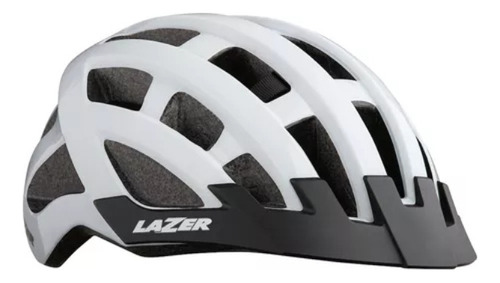 Casco Bicicleta Lazer Compact White Certificado Mtb Ruta