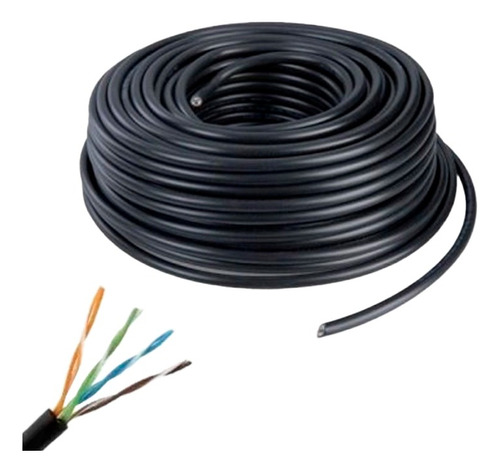 100mts Cable De Red Utp Cat5e Ext, 100% Cobre Cctv, Internet
