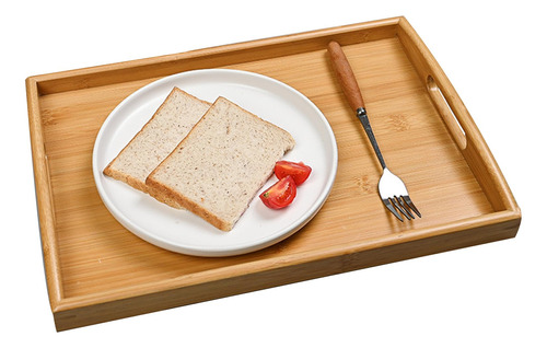 Hwhyito Bandeja Rectangular Grande De Madera De 16 Pulgadas,