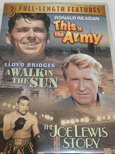 Dvd,3en1,this Is The Army,a Walk In The Sun,the Joe Lewis 