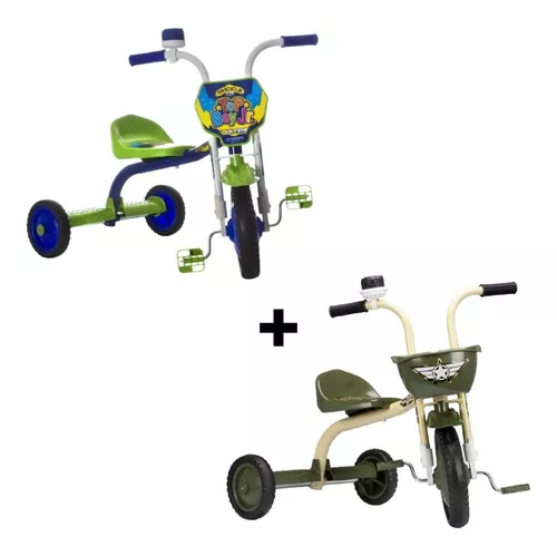 Triciclo Infantil Motoca Velotrol Menino Menina Motoquinha Bicicletinha Com  Cestinha Velocipede Motinha Kids Para Criança de 18 Meses 1 Ano 2 Anos 3