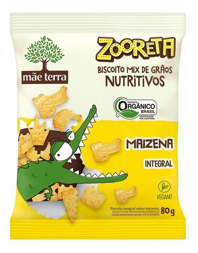 Zooreta Biscoito Maizena Orgânico Mãe Terra