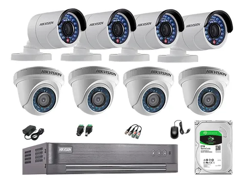 comprar Cámaras Seguridad Kit 8 Hd 720p + Disco 2tb Vigilancia Hdmi