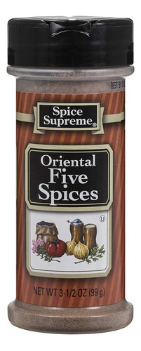 Spice Supreme Oriental Five Spices, 3.5-oz. Coctelera De Pla