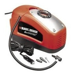 Imagen 4 de 10 de Inflador Compresor 3 Picos 12v 220v Asi300 Black Decker