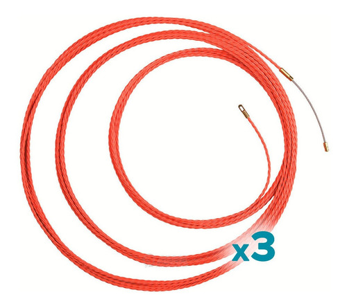 Cinta Pasacables Helicoidal Viyilant 4 Mm 15 Mts Pack X3