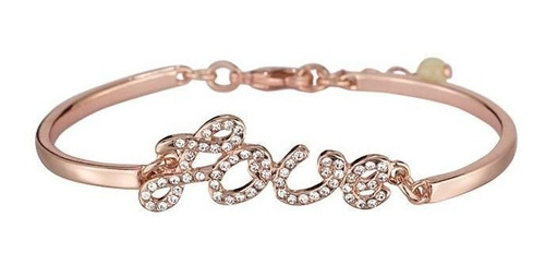 Hermosa Pulsera Love Baño Oro Rosado Avon 