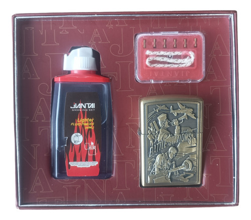 Encendedor Tipo Zippo Perla Con Botella De Bencina 30192