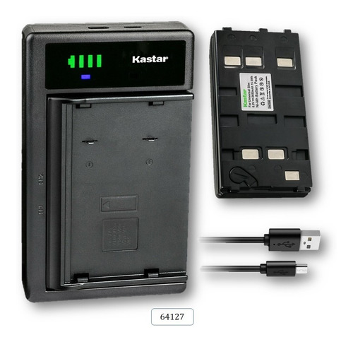 Cargador + Bateria Mod. 64127 Para Panasonic Hhr-v40a/1b