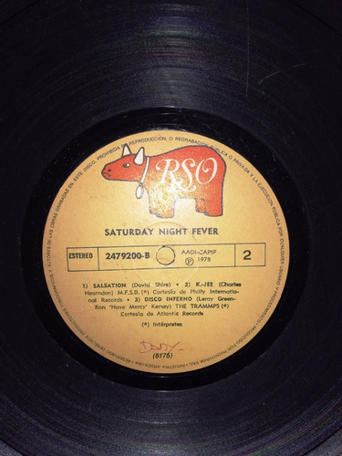 Saturday Night Fever - 2 Vinilos - Producido Por Phonogram (Usado)