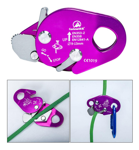 2 Cuerda De Escalada De Árboles Ajustador Púrpura 112x65mm