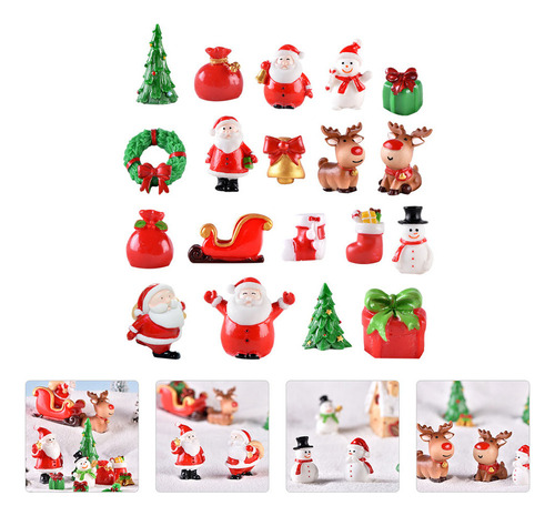 Estatuetas De Boneco De Neve Christmas Micro Landscape Mini