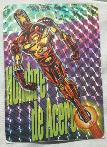 Prisma 9/9 Hombre De Acero Iron-man Pepsi Cards Marvel 1994