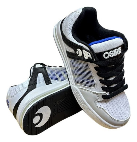 Tenis Osiris Pixel 1928 White/black/blue