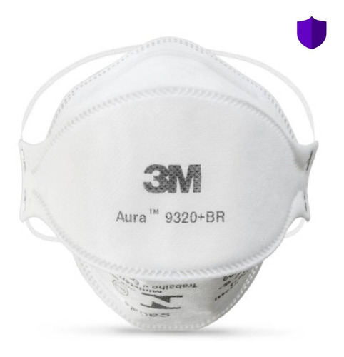 Imagem 1 de 8 de 50 Máscara Respirador 3m Pff2 Aura 9320 N95 - C/ Nota Fiscal