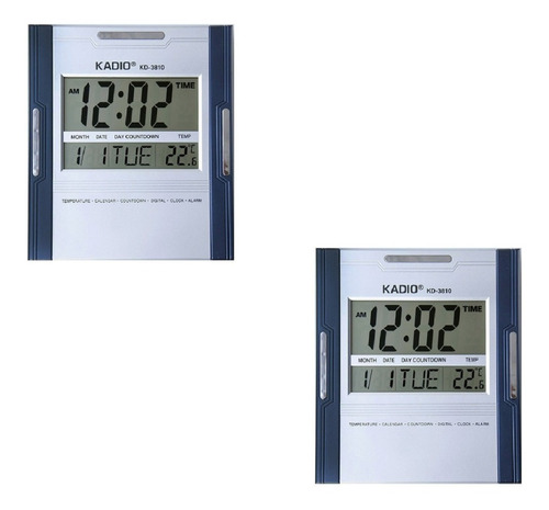 Reloj Digital Kadio De Pared O Mesa Con  Fecha Temperatura