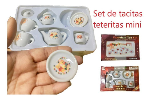Set Tacitas De Te Con Tetera Y Tacitas De Porcelana Juguetes