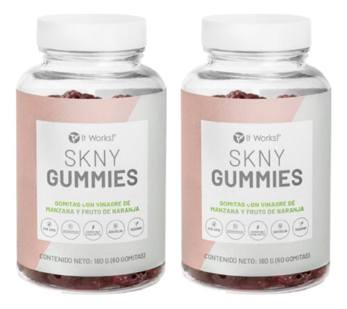 Sknny Gummies It Works! Original 2 Pack (120 Gomitas)