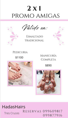 Imagen 2 de 5 de Peluquería Y Estética (agenda Al Wp) Promo Amigas 2x1