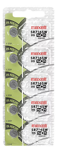 Pila Maxell Sr716 / 315 Blister De 5 Unidades